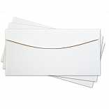 Конверт для открытки, белый, "лен", 22 х11 см., 1 шт.